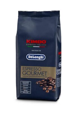 Imagine detaliată a produsului Cafea Gourmet De’Longhi-Kimbo boabe de Cafea 250 g 5513282341. Compatibil cu mai multe modele Delonghi.