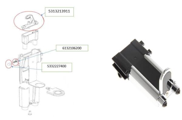 Distribuitor cafea espressor Delonghi Ecam 350.55.SB EX:4 AS00008949