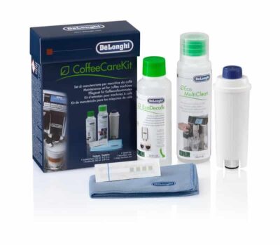 Imagine detaliată a produsului Kit intretinere expressor Delonghi 5513283501. Compatibil cu mai multe modele Delonghi.