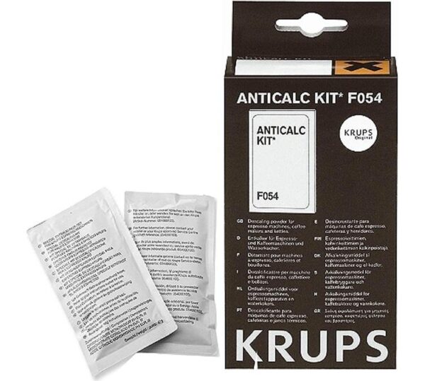 Decalcifiant Espressor Krups / Groupe SEB – 2 Plicuri (2 Utilizări) + Tester Duritate Apă